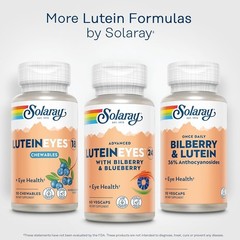 Advanced Lutein 24mg Eye Support – VegCaps, Blueberry Bilberry, 60 Count