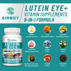 Lutein Eye – with Zeaxanthin, Astaxanthin, Bilberry, Grapeseed, Vitamin A