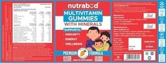 Nutrabud Multivitamin Gummies 60 Count Mango Veg No Added Sugar Men Women
