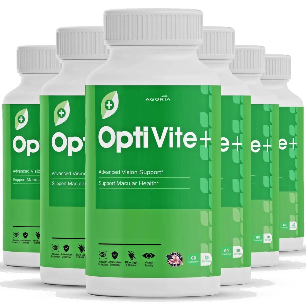 ( 6 Pack ) OptiVite, Opti Vite+ for Vision Support and Overall Health Capsules