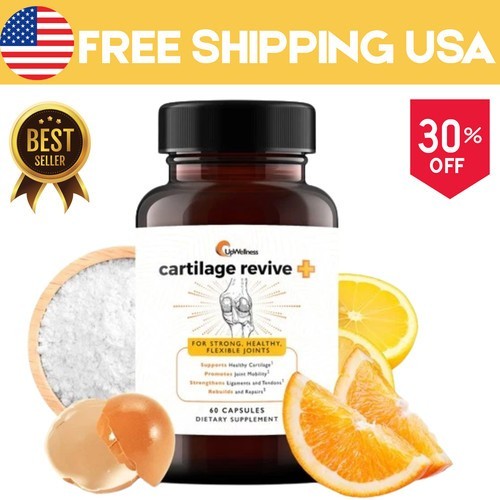 UpWellness Cartilage Revive + Joint Support Supplement for Men and Women 60 Ca #
