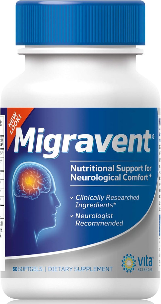 Migravent – Advanced Nutritional Formula with Magnesium, Coq10, Vitamin B2, and