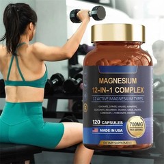 12 Magnesium Forms Complex 2 Pack Glycinate L-Threonate Muscle & Sleep Help