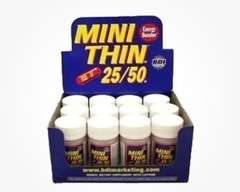 12-30ct BOTTLES MINI THIN 25/50 EF ENERGY BOOSTER ( 360 ) PILLS Full Box