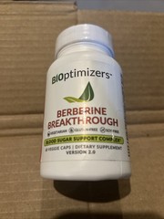 BiOptimizers Berberine Breakthrough 60 Veggie Caps | 08/2027 Exp.