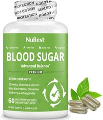 Blood Sugar – Advanced Formula with Bitter Melon Ashwagandha Cinnamon Chromiu…