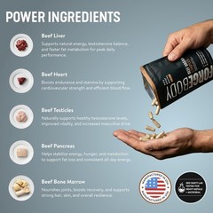FORGEBODY® Beef Organ Complex Capsules 1 Month – 100% Grass Fed Organ Supplement