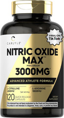 Nitric Oxide Supplement 3000mg 120 Capsules L-Arginine L-Citrulline Men Women