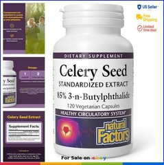 Celery Seed Supplement Concentrated Extract 85 3-n-Butylphthalide for