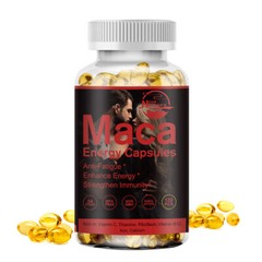Organic Maca Root Capsules | 360 Pills | Peruvian Maca Extract for Men & Women