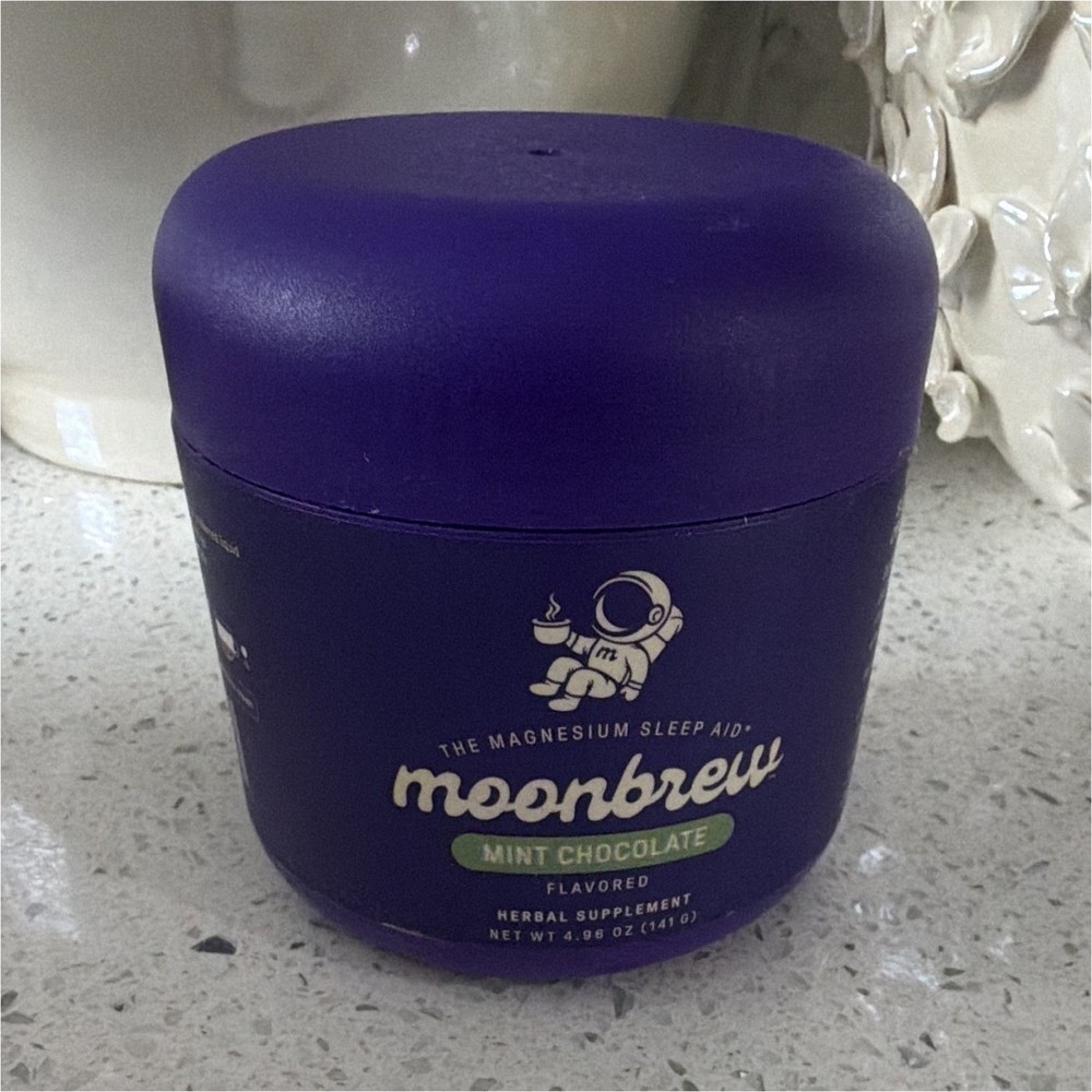 moonbrew Magnesium Sleep Support Powder Mint Chocolate 4.96 oz