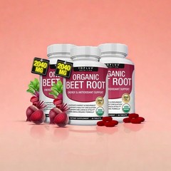 Toplux pure Beet Root Tablets-Nitric Oxide Booster Beetroot Supplement 2040mg
