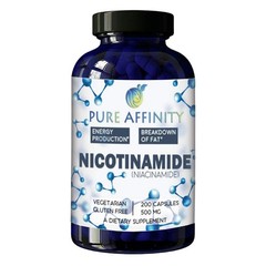 200 Count B3 Nicotinamide 500mg – Flush-Free Niacin, Energy Booster, Anti-Aging,