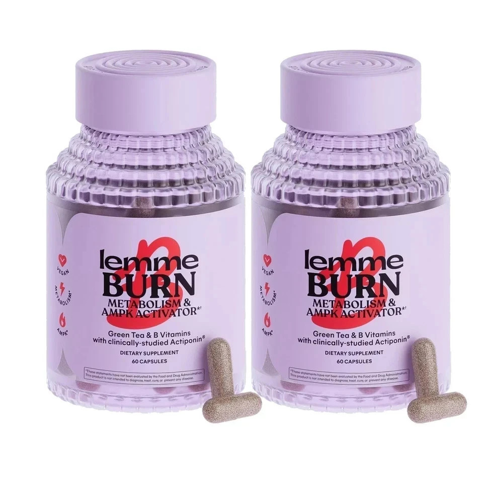 2 PACKAGE Lemme Burn Metabolism Belly Fat Burning AMPK Activating Supplement