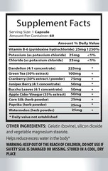Fluid Balance – Water Away Pills 700mg – Water Balance 1 Bottles 60 Capsules