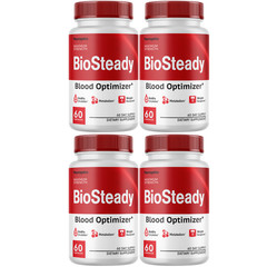 BioSteady Blood Optimizer Metabolism Support Supplement w/ Cinnamon- 4 Bottles
