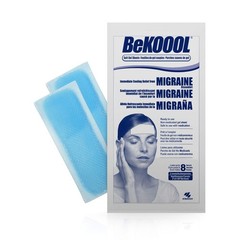 BeKOOOL Migraine Gel Sheets – 4 Count (Pack 4 of 4), Multicolor