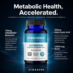 MYOXCIENCE Himaberb Berberine Fasting Accelerator 90 Capsules Supplement