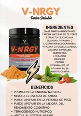 VitalHealth V-NRGY Tropical Energy Support Powder Supplement, Non-GMO, 3.2 oz