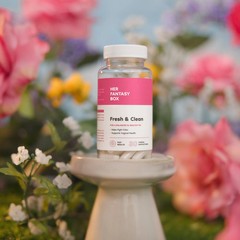 Her Fantasy Box Boric Acid Suppositories pH Balancing Feminine Care 30 Count