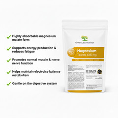 Dimagnesium Malate 1000mg | High Absorption Magnesium | Energy & Muscles