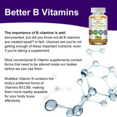 MENXI Vitamin B Complex Capsules B1,B2,B3,B5,B6,B7,B9,B12, Immune Support Pills