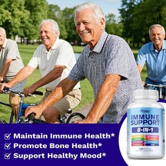 Immune Support 120pcs – Supports Immune & Bone Health, , and Improves Endurance