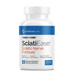 SciatiEase Sciatic Nerve Formula PEA R-ALA ALCAR Benfotiamine 120 Caps