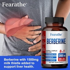 Berberine With Ceylon Cinnamon 6000mg Promote Overall Health Antioxidant 120 Ct