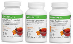 3X Herbalife Tea Concentrate Peach Flavor 3.6 oz