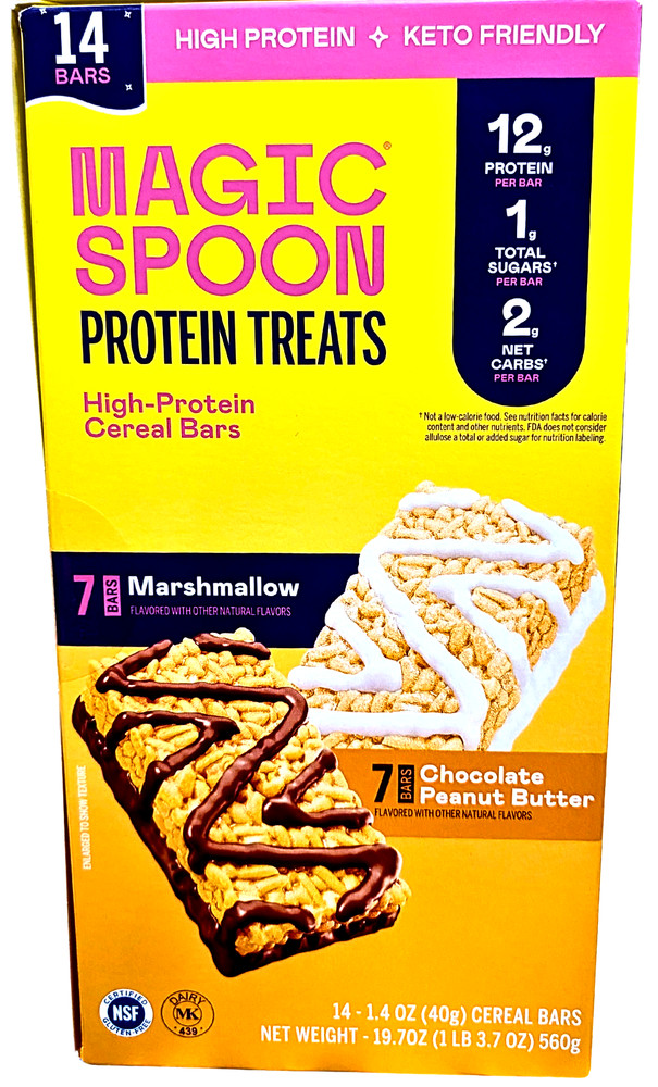 Magic Spoon 12g High-Protein Cereal Bars 14-Count Box EXP 03/2027