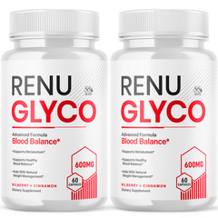 (2 Pack) Renu Glyco Advanced Support Blood Supplement RenuGlyco 120 Capsules