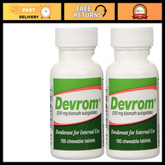 Internal Deodorant Tablets 200mg – 100 Chewable Tablets for Digestive Health