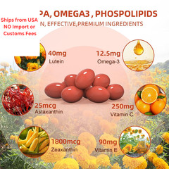 HEALOADING Lutein and Zeaxanthin Supplement Softgels: 180 Count (Pack of 1)