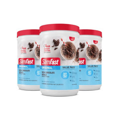 SlimFast Original Meal Replacement Shake Mix, Rich Chocolate Royale, 20.18 oz,