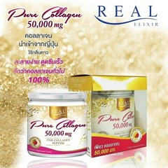 Real Elixir Pure Collagen 50000 Mg. Premium Fish Collagen Peptide Reduce Wrinkle