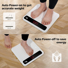 Digital Bathroom Scale Electronic Scale 400LB/180KG Personal Body Weight Scale