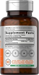 B12 Sublingual Methylcobalamin | 2000mcg | 200 Dissolvable Tablets | by Horbaach