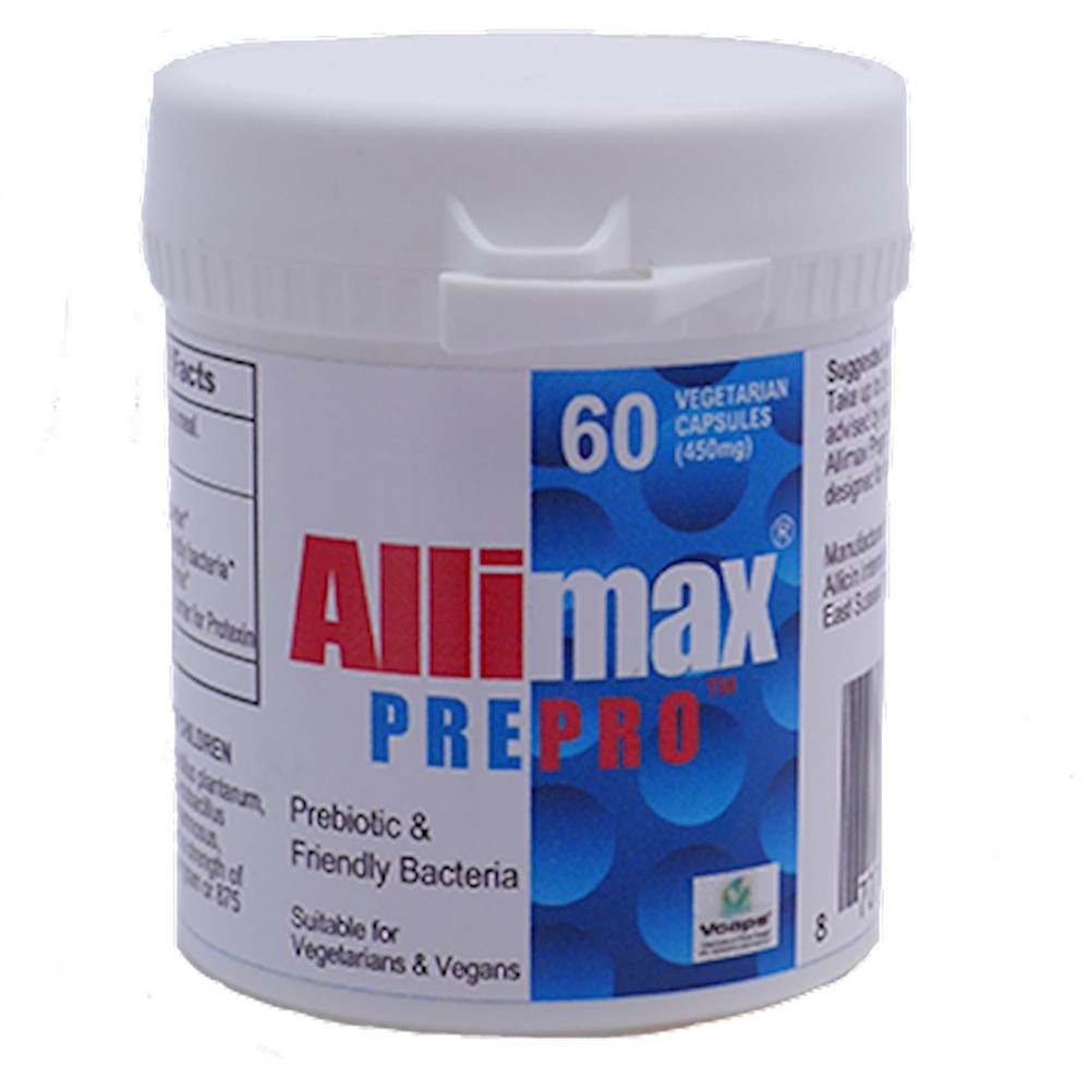 Allimax PrePro Nutritional Supplement 60 Count Digestive Health Enzyme Support