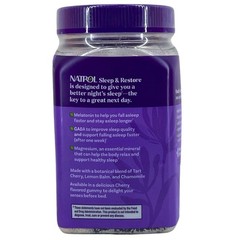 Natrol Sleep & Restore 5mg Melatonin 60 Gummies 4 Pack New Exp 02/2027