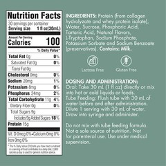 Medtrition Liquid Collagen peptides Type I, III 15 Grams Protein per oz. | Plus