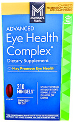 Member’s Mark Advanced Eye Health Complex Softgels 210 Count EXP 04/2027