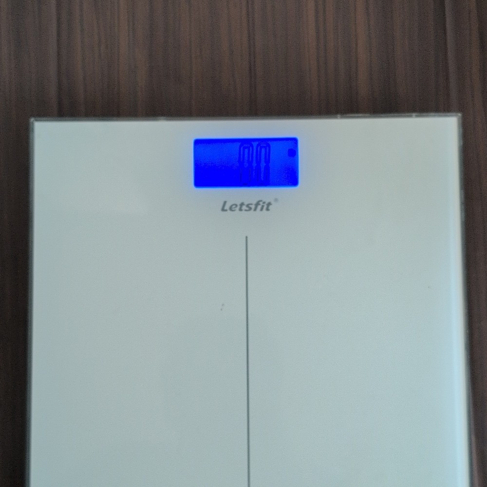 Letsfit Digital Body Weight Bathroom Scale with Step-On Technology 400lb ЕВ563Н