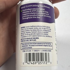 Natrol 5-HTP Time Release Maximum Strength 200 mg 30 Tablets Egg-Free Fish 05/27