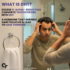 Carbamide Forte DHT Blocker with Biotin (60 Tablets) Supports Hair Growth