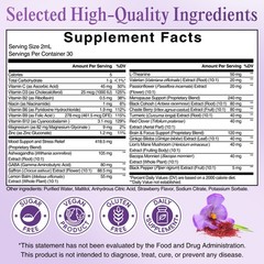 Saffron Supplements Drops 88.5mg Saffron Extract for Mood Support, Energy 60ml