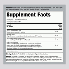 Tribulus Terrestris for Men | 120 Capsules | 7-Herb Blend | by Fitness Labs