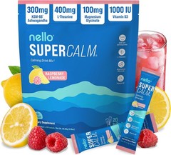 Nello Supercalm Powdered Drink Mix, Cortisol Reducer and Sleep Aid Supplement