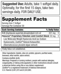 Flexuron Daily Joint Care by Purity Products 30 softgels Fresh Krill exp 12/2026