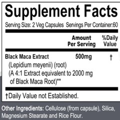 Black Maca 2000 Mg Capsules – Promotes Hormone Balance And Enhances Endurance